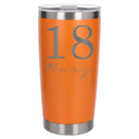 Orange Thermal Metal Coffee Cup