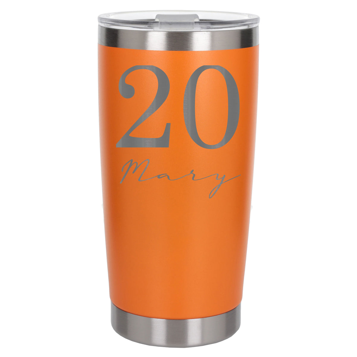 Orange Thermal Metal Coffee Cup