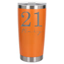 Orange Thermal Metal Coffee Cup