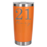 Orange Thermal Metal Coffee Cup