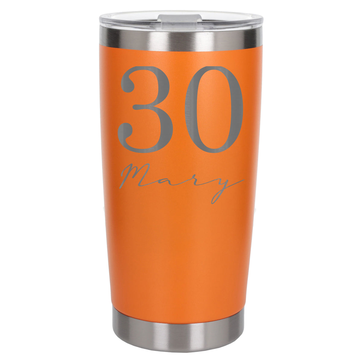Orange Thermal Metal Coffee Cup