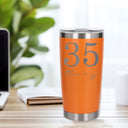 Orange Thermal Metal Coffee Cup