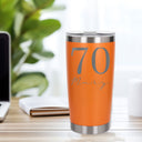 Orange Thermal Metal Coffee Cup