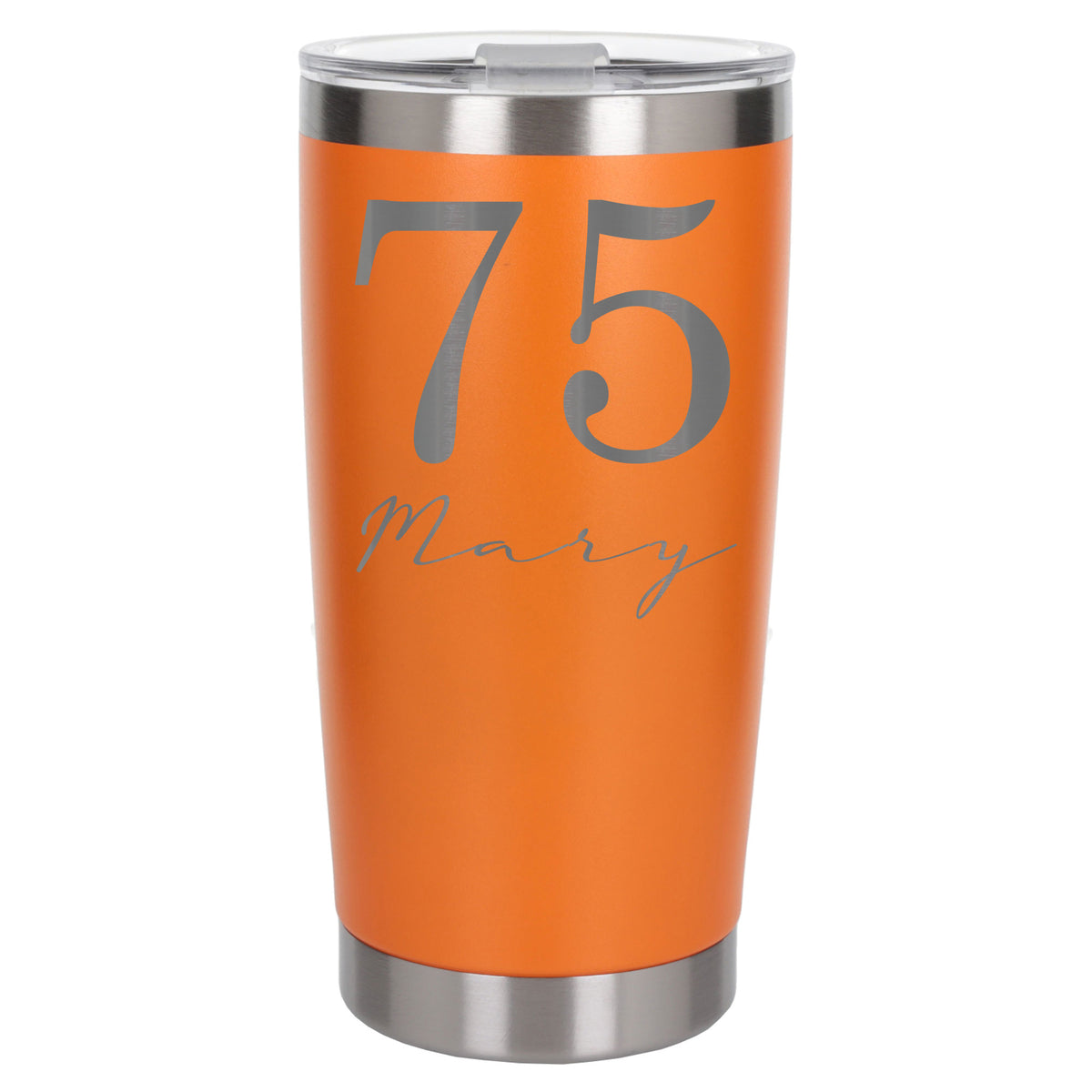 Orange Thermal Metal Coffee Cup