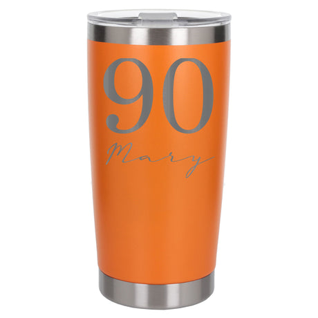 Orange Thermal Metal Coffee Cup