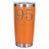 Orange Thermal Metal Coffee Cup