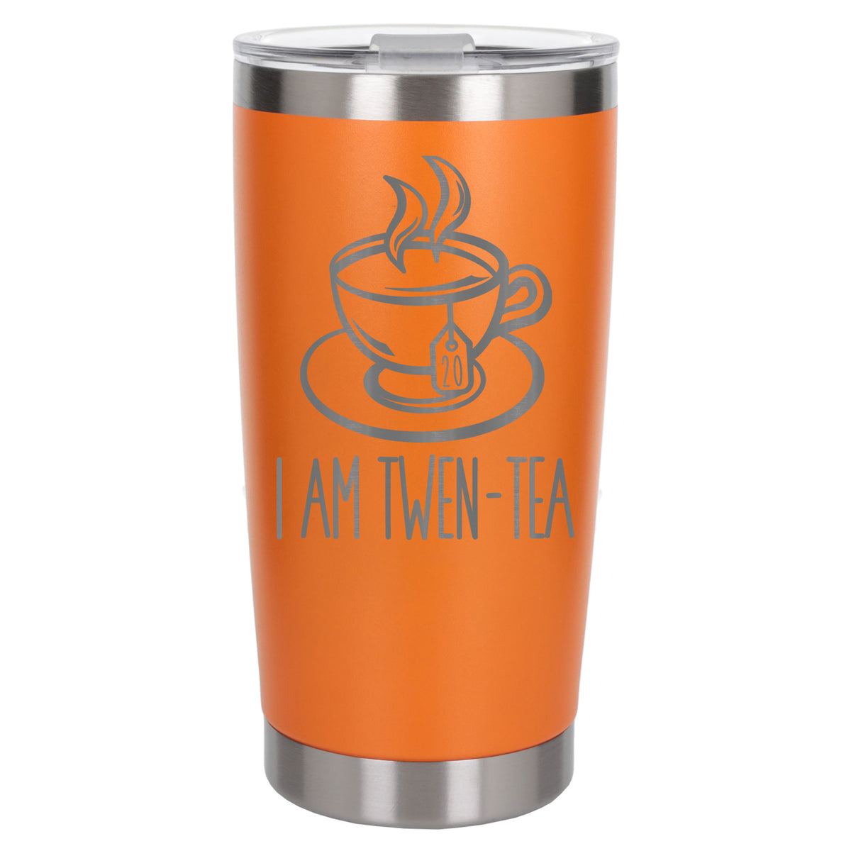 Orange Thermal Metal Coffee Cup