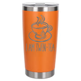 Orange Thermal Metal Coffee Cup