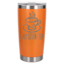Orange Thermal Metal Coffee Cup