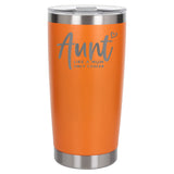 Orange Thermal Metal Coffee Cup
