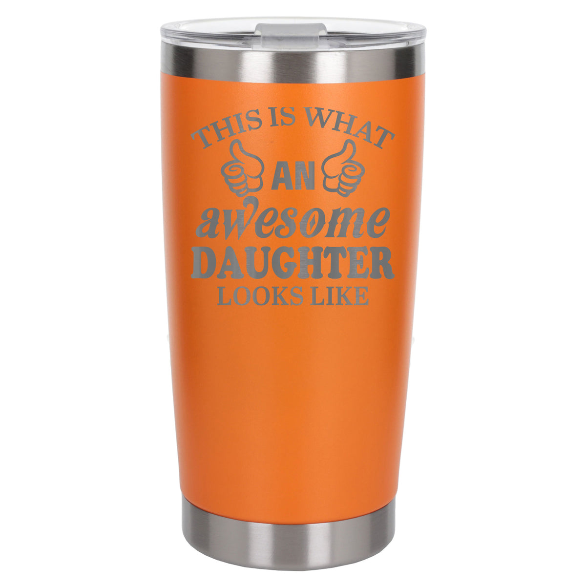 Orange Thermal Metal Coffee Cup