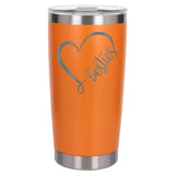 Orange Thermal Metal Coffee Cup