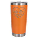 Orange Thermal Metal Coffee Cup