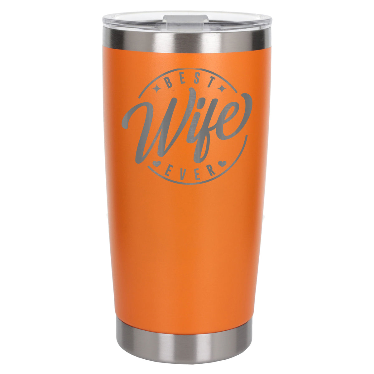 Orange Thermal Metal Coffee Cup