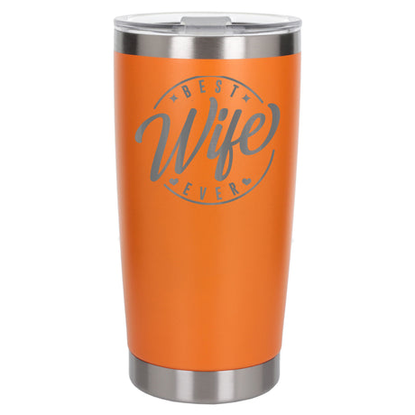 Orange Thermal Metal Coffee Cup
