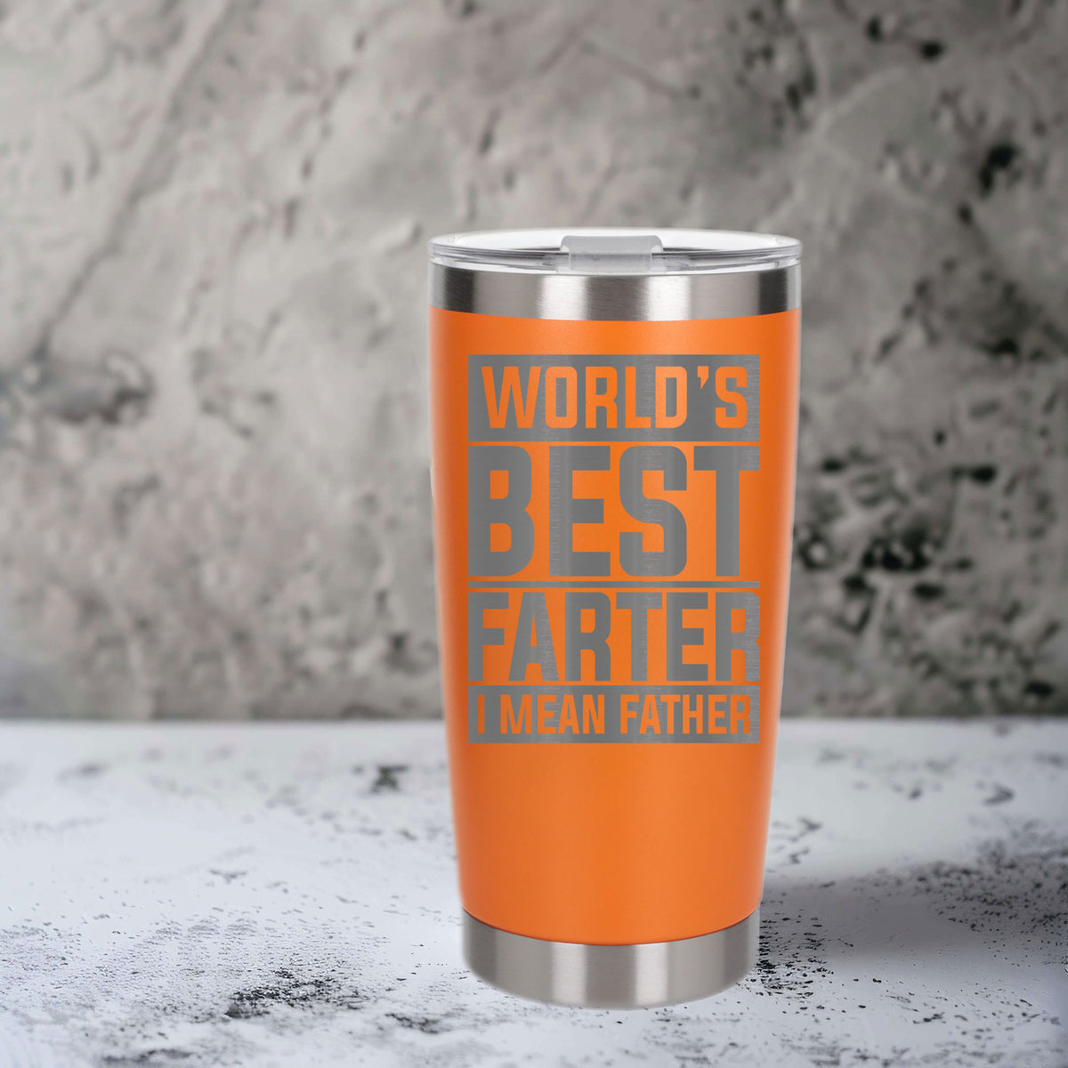 Orange Thermal Metal Coffee Cup
