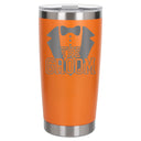 Orange Thermal Metal Coffee Cup