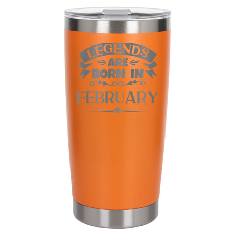 Orange Thermal Metal Coffee Cup