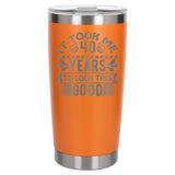 Orange Thermal Metal Coffee Cup