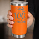 Orange Thermal Metal Coffee Cup