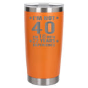 Orange Thermal Metal Coffee Cup