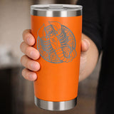 Orange Thermal Metal Coffee Cup