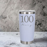 White Thermal Metal Coffee Cup