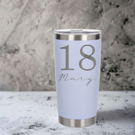 White Thermal Metal Coffee Cup