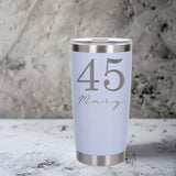 White Thermal Metal Coffee Cup