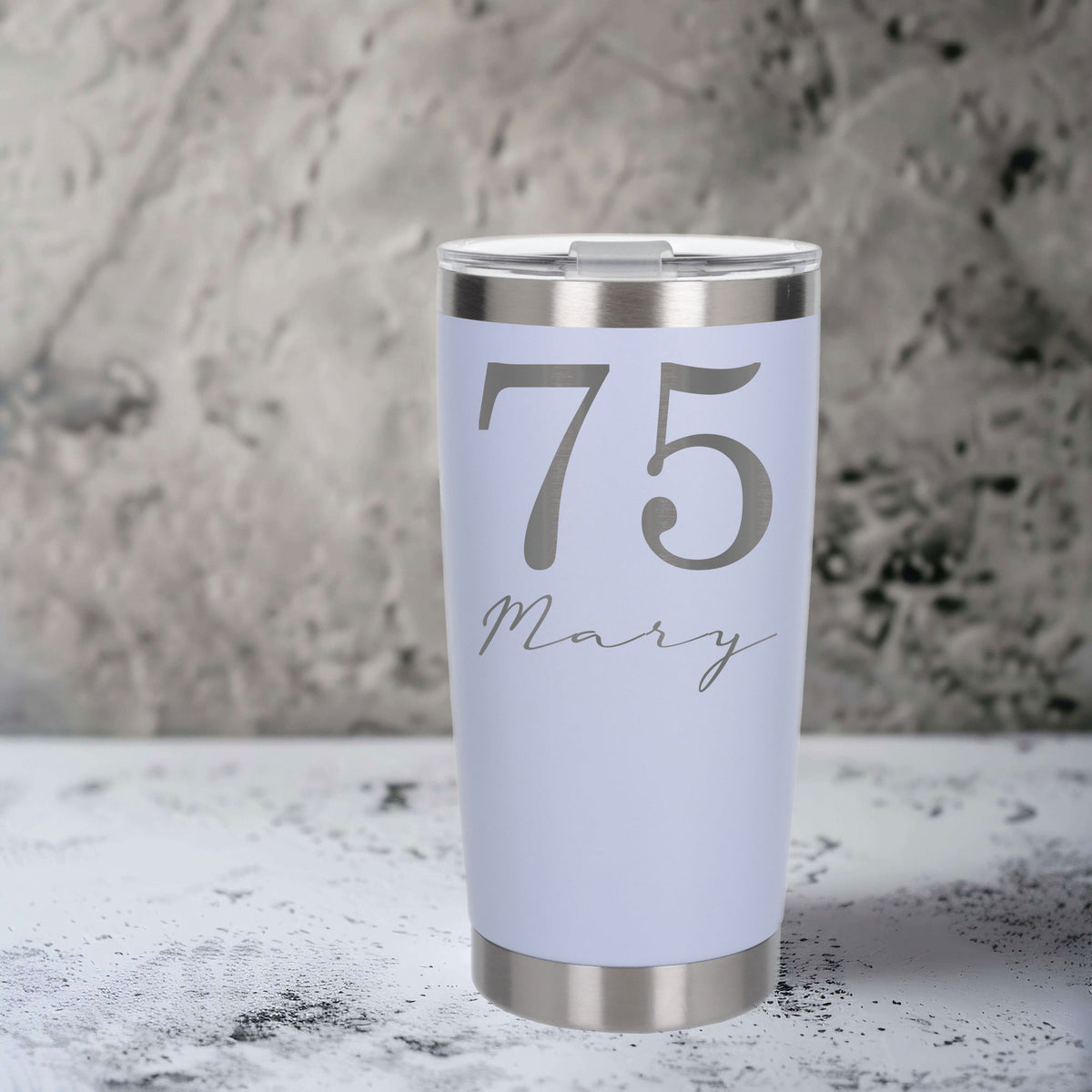 White Thermal Metal Coffee Cup