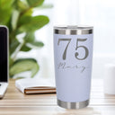 White Thermal Metal Coffee Cup
