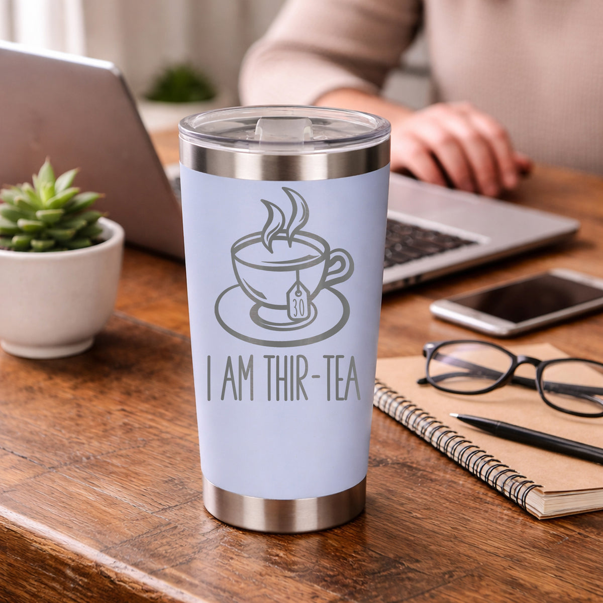 White Thermal Metal Coffee Cup
