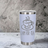 White Thermal Metal Coffee Cup