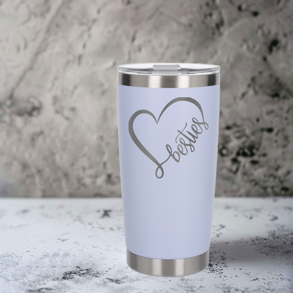 White Thermal Metal Coffee Cup