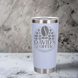 White Thermal Metal Coffee Cup
