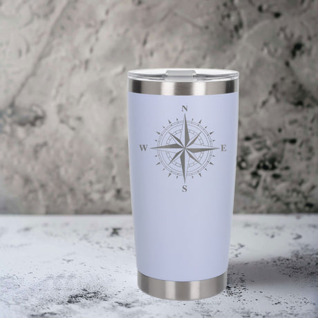 White Thermal Metal Coffee Cup