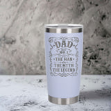 White Thermal Metal Coffee Cup