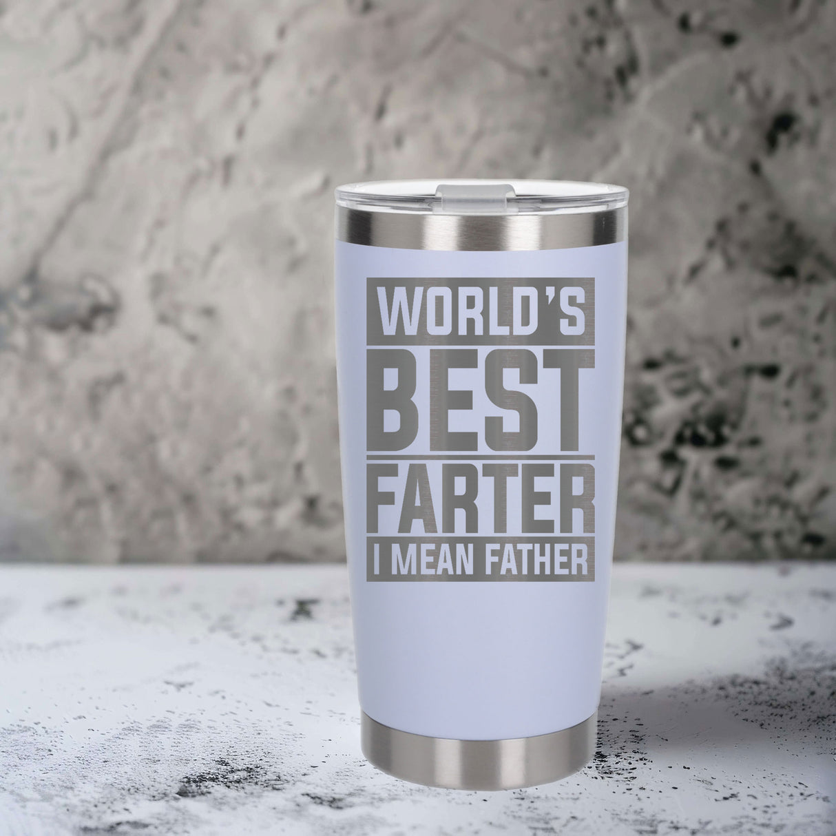 White Thermal Metal Coffee Cup
