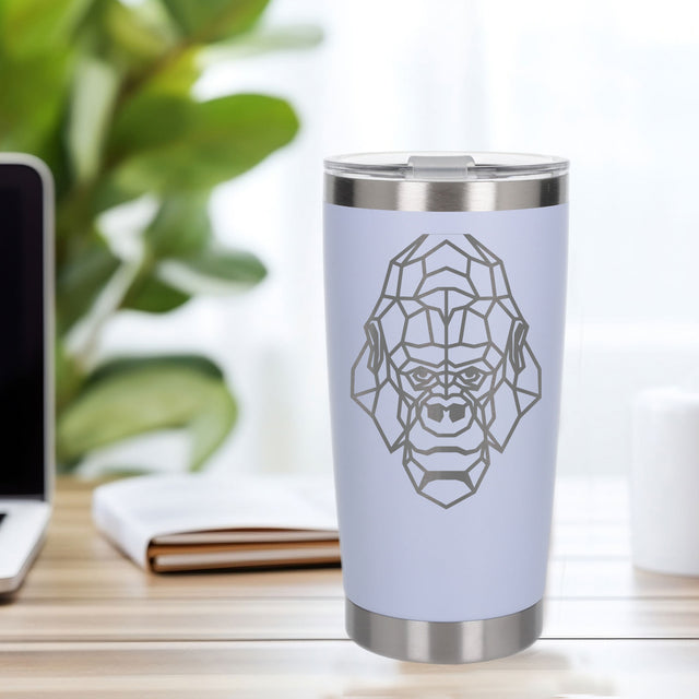 White Thermal Metal Coffee Cup