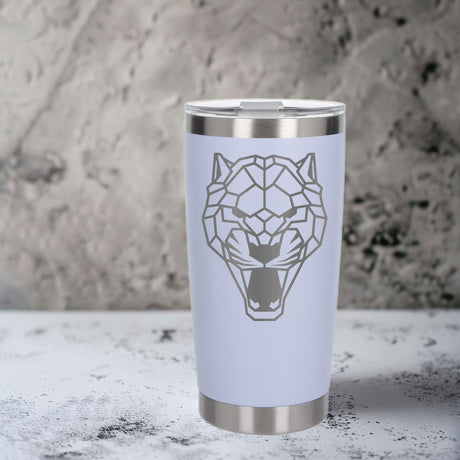 White Thermal Metal Coffee Cup
