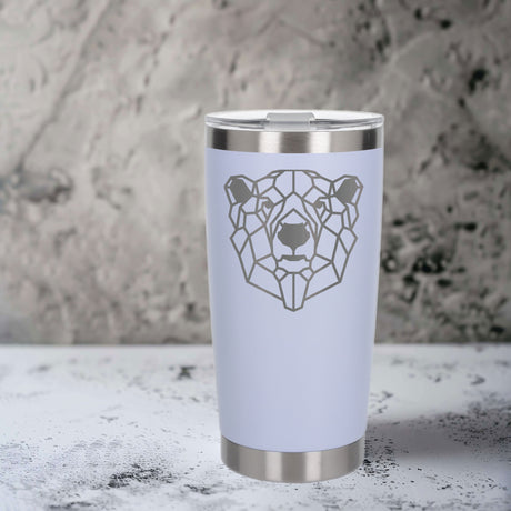 White Thermal Metal Coffee Cup