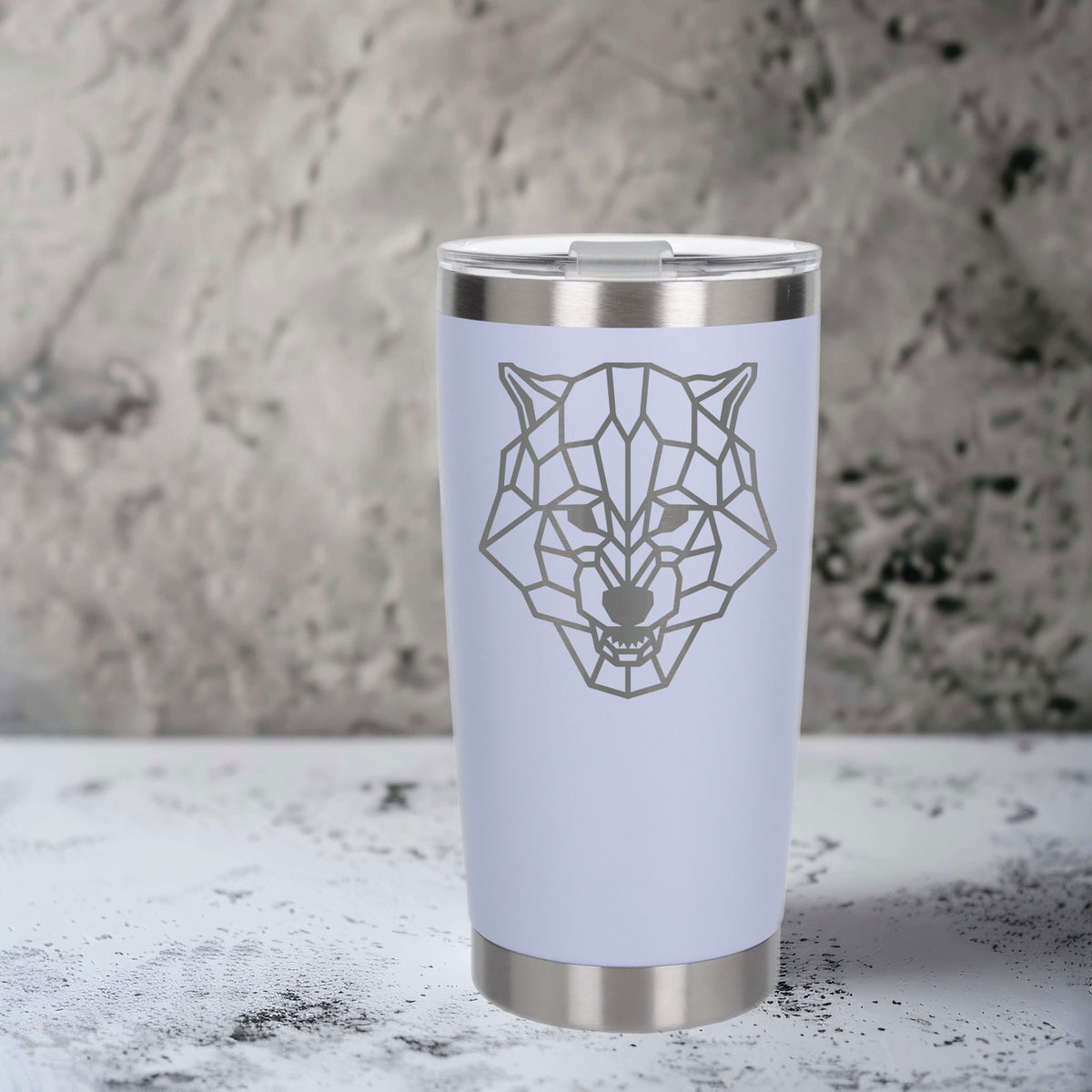White Thermal Metal Coffee Cup