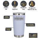 White Thermal Metal Coffee Cup