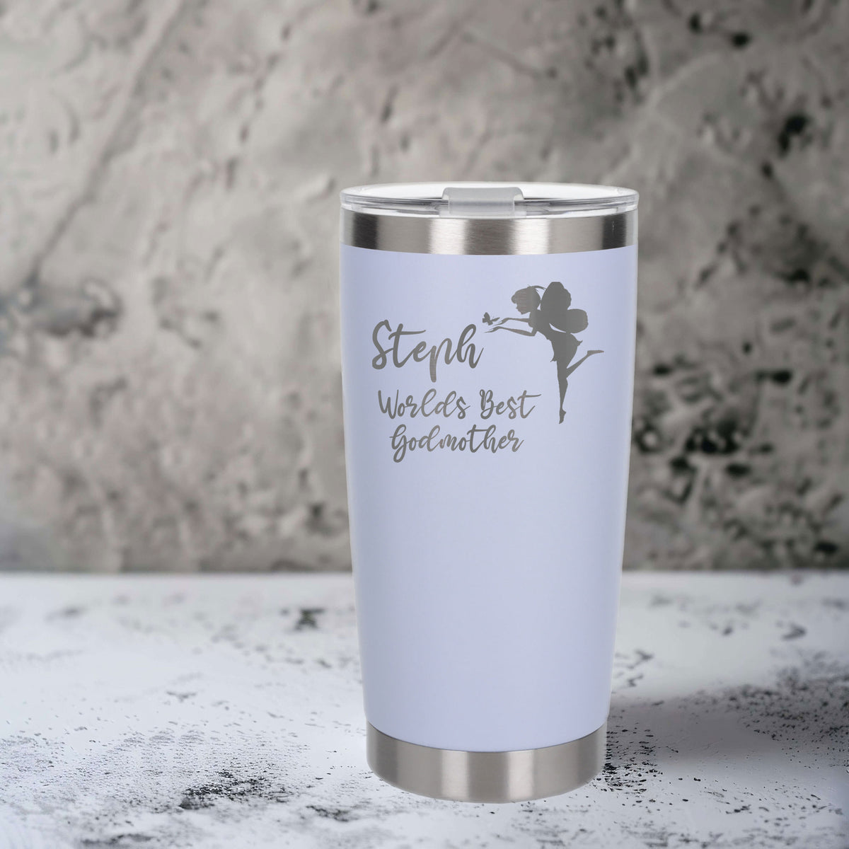 White Thermal Metal Coffee Cup