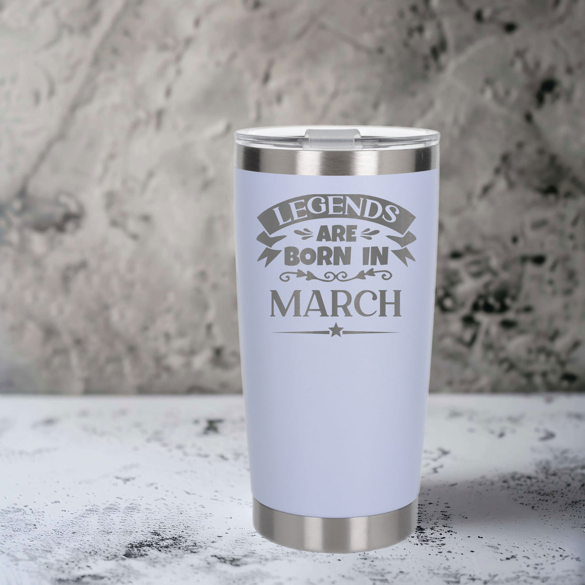 White Thermal Metal Coffee Cup