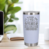White Thermal Metal Coffee Cup