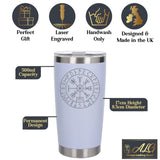 White Thermal Metal Coffee Cup