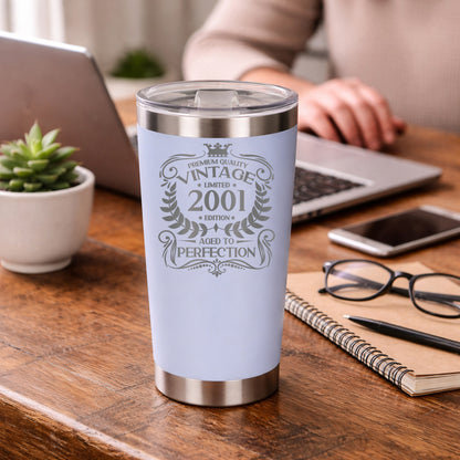 White Thermal Metal Coffee Cup