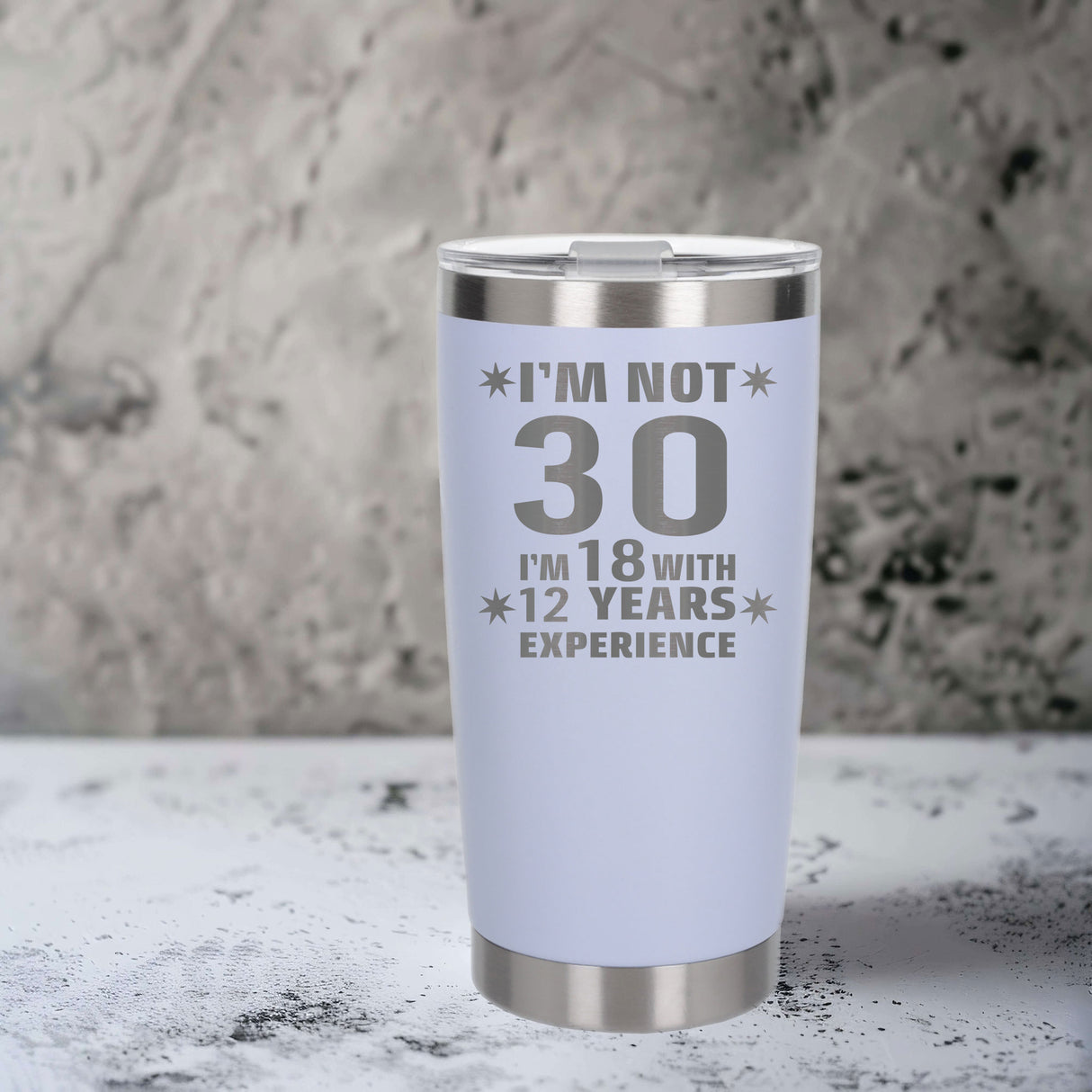 White Thermal Metal Coffee Cup