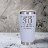White Thermal Metal Coffee Cup